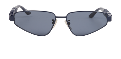 Balenciaga BB0107S Cat Eye Sunglasses, &pound;160, Accessories, Blue, Front view
