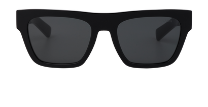 Prada SPRC03 Rectangle Sunglasses, &pound;170, Accessories, Black, Front view