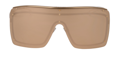 Chanel 71261 Oversized Rimless Sunglasses, &pound;180, Accessories, Gold, Front view