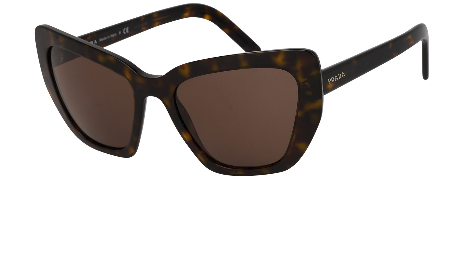 Prada PR08V Cat Eye Sunglasses, &pound;110, Accessories, Brown, Bottom view