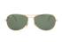 Ray-Ban RB3362 Cockpit Sunglasses, &pound;80, Accessories, Gold/Green, Front view