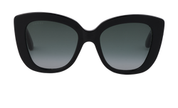 Gucci GG0327S Cat Eye Sunglasses, Acetate, Black, MII, C, 2*