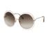 Chloe CE114S Round Sunglasses, &pound;120, Accessories, Gold, Bottom view