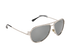 Versace 2171-B Embellished Aviator Sunglasses, &pound;120, Accessories, Silver, Side view