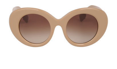 Burberry B4370U Margot Sunglasses, &pound;160, Accessories, Beige, Front view