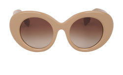 Burberry B4370U Margot Sunglasses, Acetate, Beige, MII, C/B, 2*