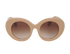 Burberry B4370U Margot Sunglasses, &pound;160, Accessories, Beige, Front view