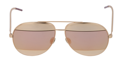 Christian Dior DiorSplit Sunglasses, &pound;140, Accessories, Gold/Pink, Front view
