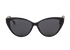 Jimmy Choo VAL/S 807IR Cat Eye Sunglasses, &pound;130, Accessories, Black, Front view