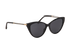 Jimmy Choo VAL/S 807IR Cat Eye Sunglasses, &pound;130, Accessories, Black, Side view