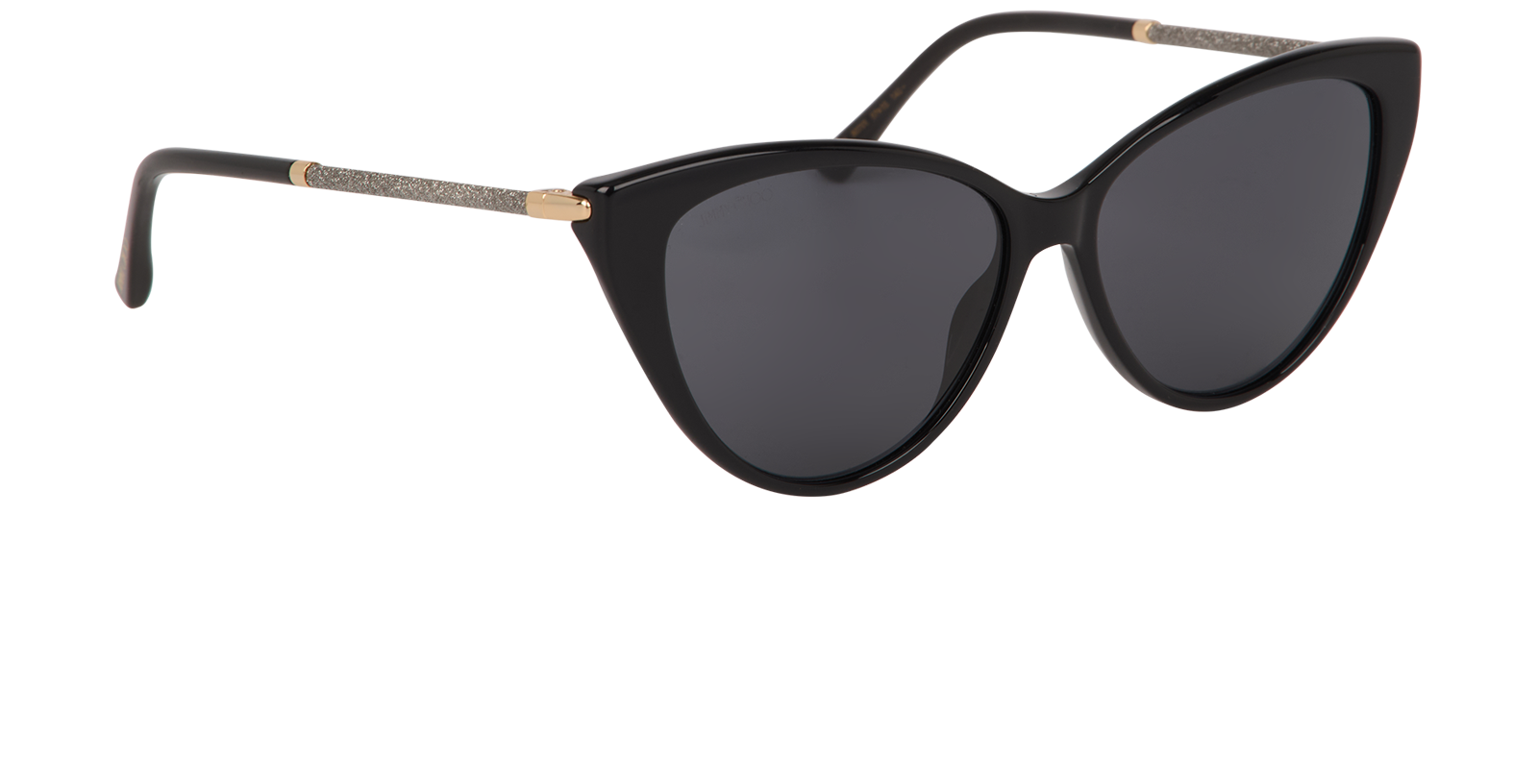 Jimmy Choo VAL/S 807IR Cat Eye Sunglasses, &pound;130, Accessories, Black, Side view