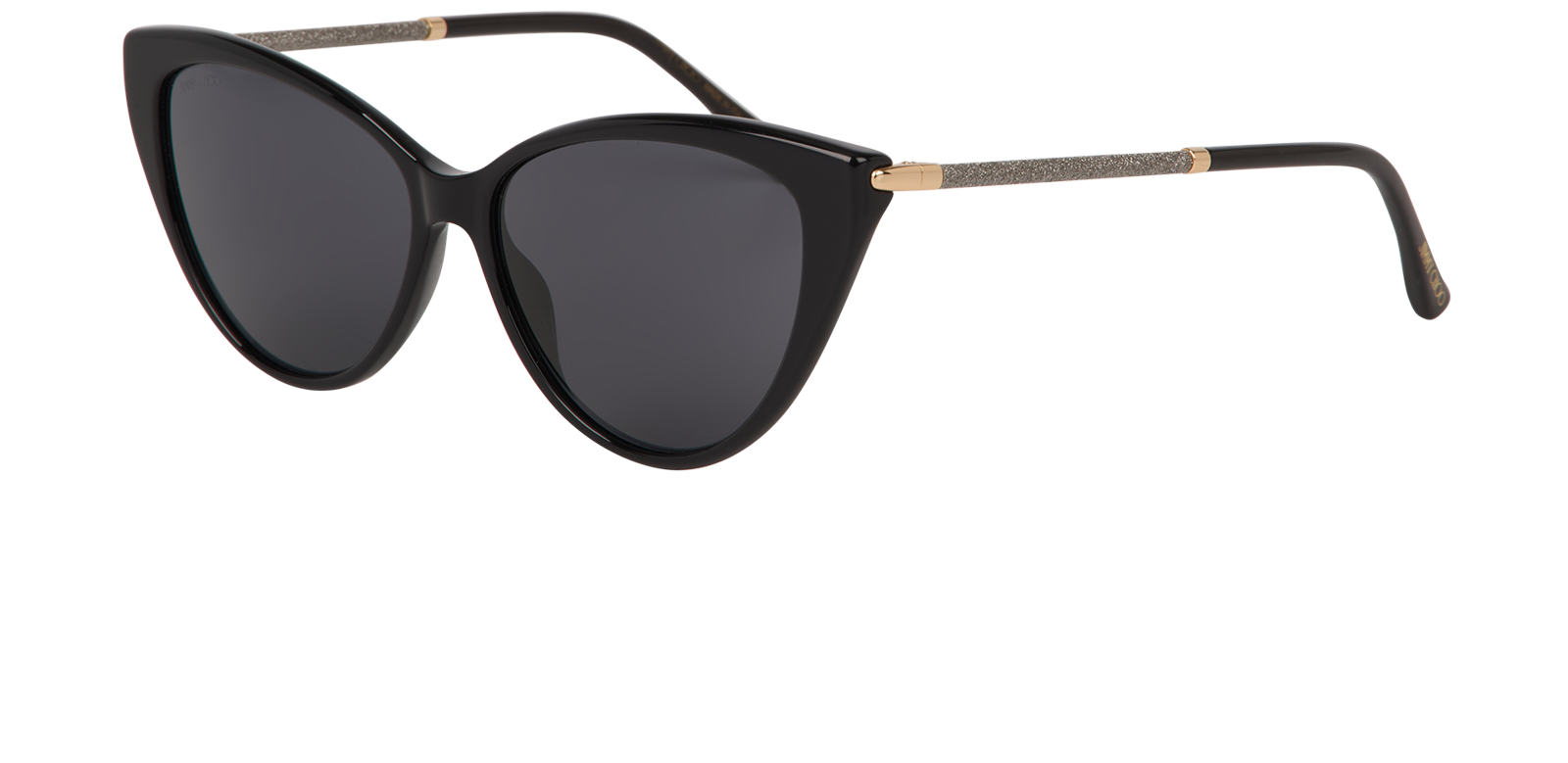 Jimmy Choo VAL/S 807IR Cat Eye Sunglasses, &pound;130, Accessories, Black, Bottom view