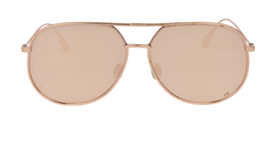 Christian Dior Mirrored Pilot Sunglasses, Metal, RoseGold, MII, 2*