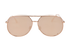 Christian Dior Mirrored Pilot Sunglasses, &pound;130, Accessories, Rose Gold, Front view