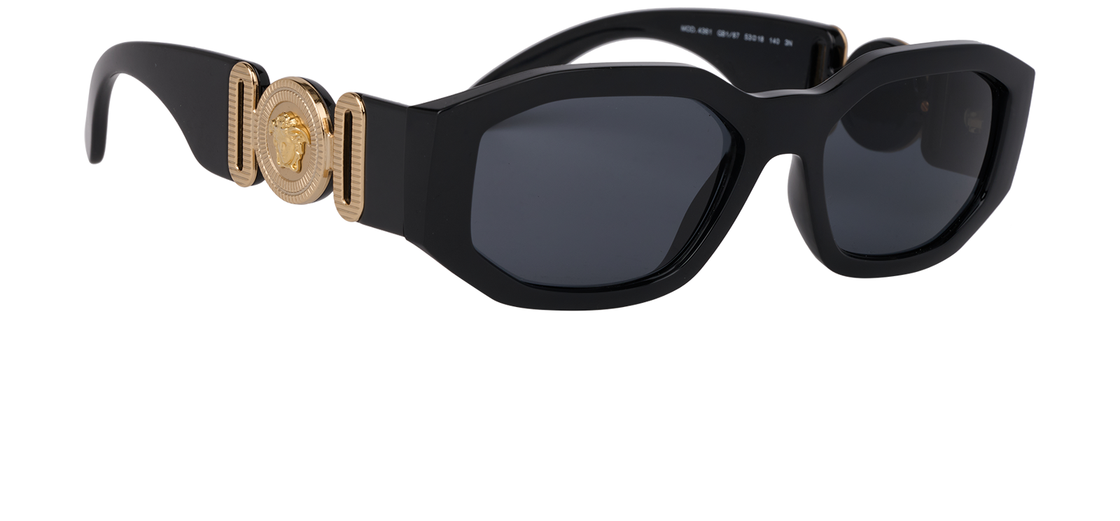 Versace Medusa Biggie Sunglasses, &pound;90, Accessories, Black, Side view