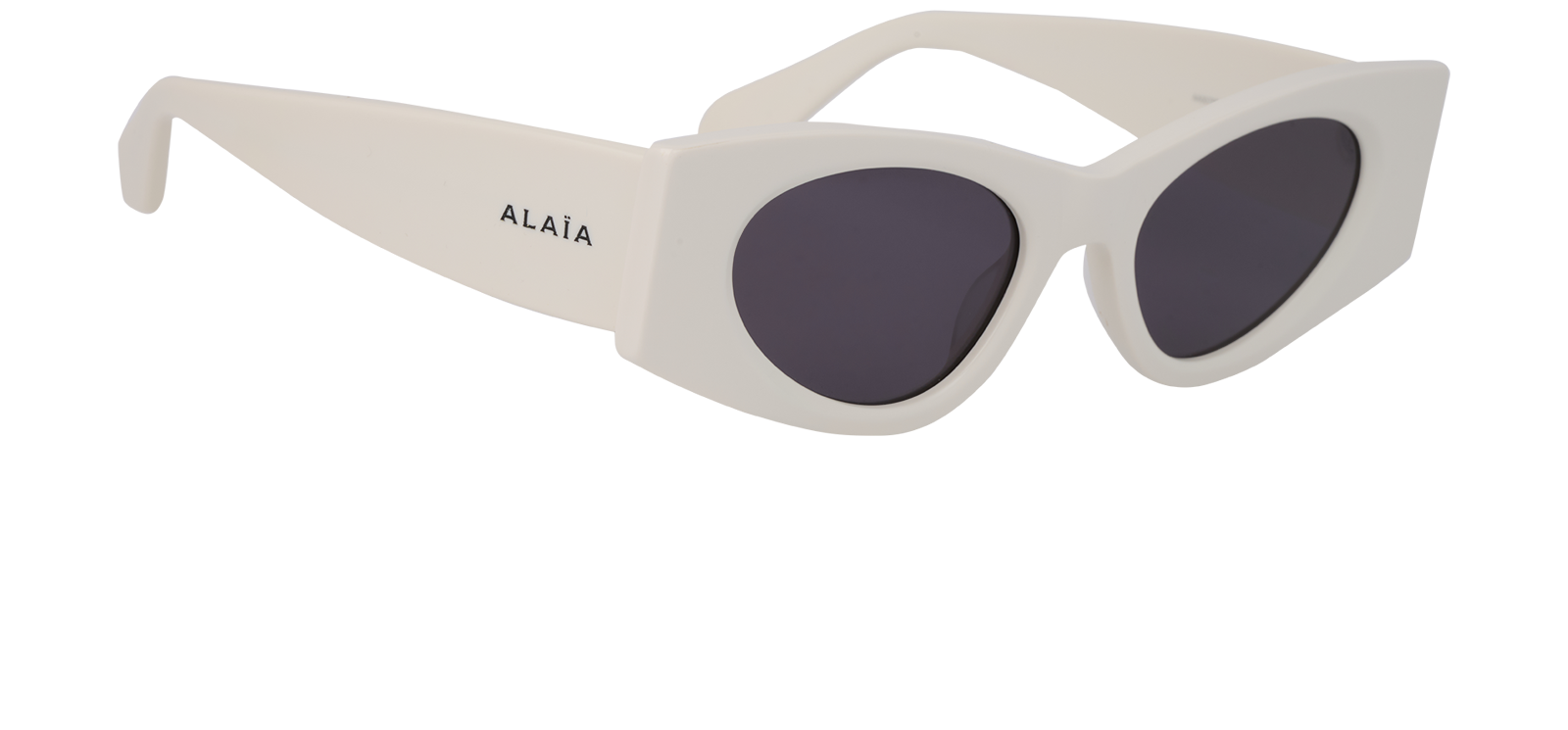 Alaia AA0075S Cat Eye Sunglasses, &pound;110, Accessories, White, Side view