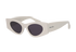 Alaia AA0075S Cat Eye Sunglasses, &pound;110, Accessories, White, Bottom view