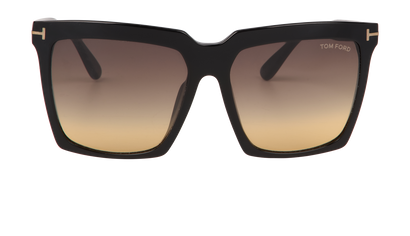 Tom Ford Sabrina 02 TF764 Sunglasses, &pound;150, Accessories, Black, Front view