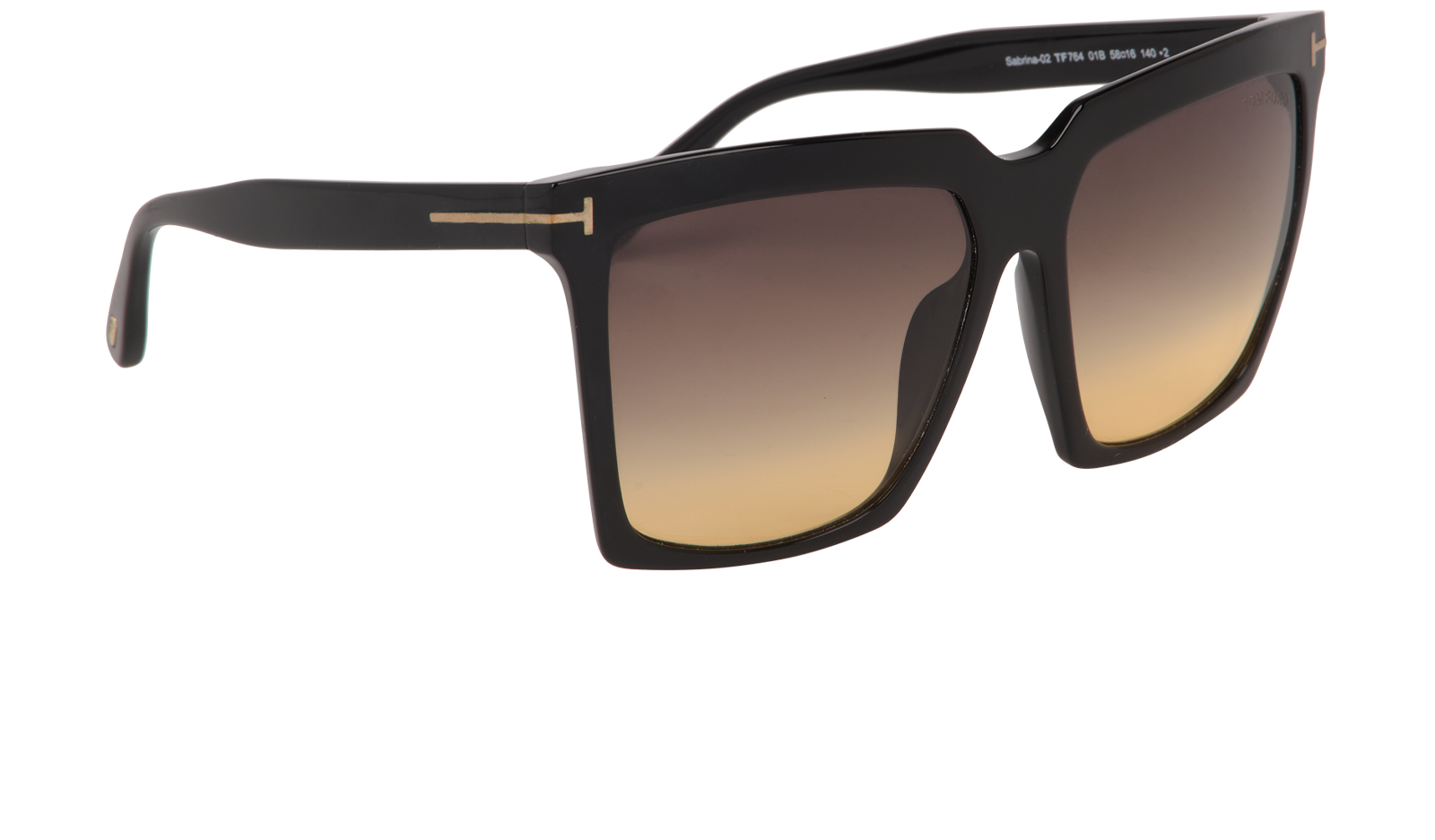 Tom Ford Sabrina 02 TF764 Sunglasses, &pound;150, Accessories, Black, Side view