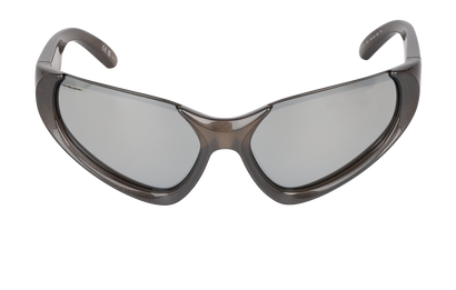 Balenciaga BB0202S Xpander Sunglasses, &pound;130, Accessories, Grey, Front view