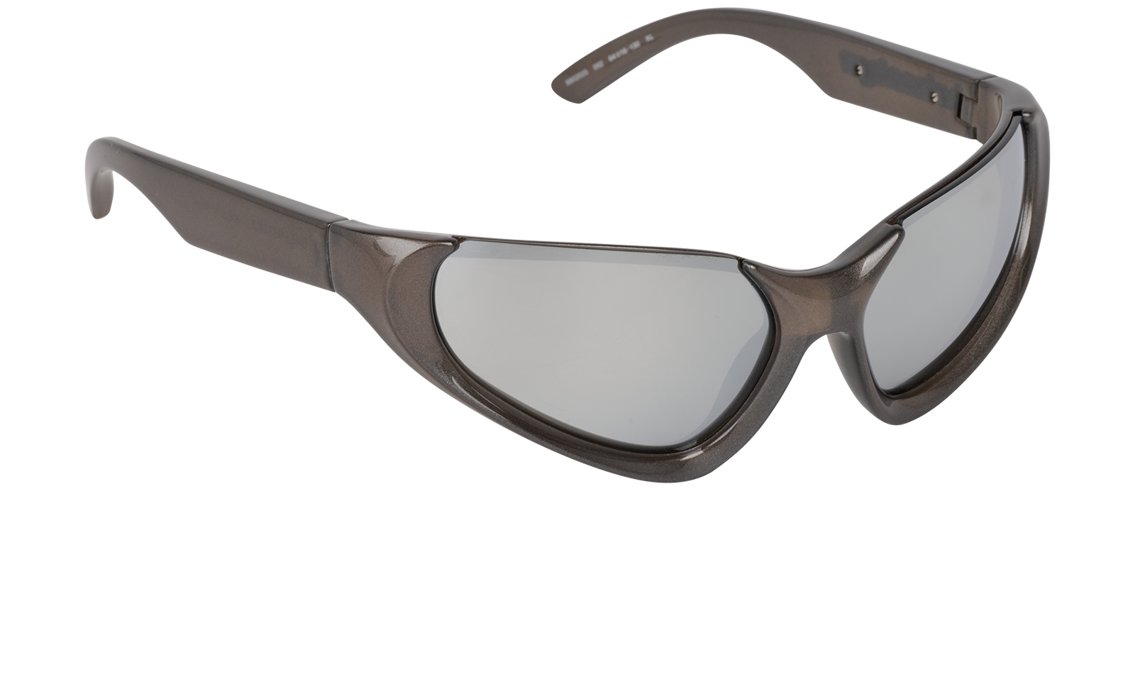 Balenciaga BB0202S Xpander Sunglasses, &pound;130, Accessories, Grey, Side view