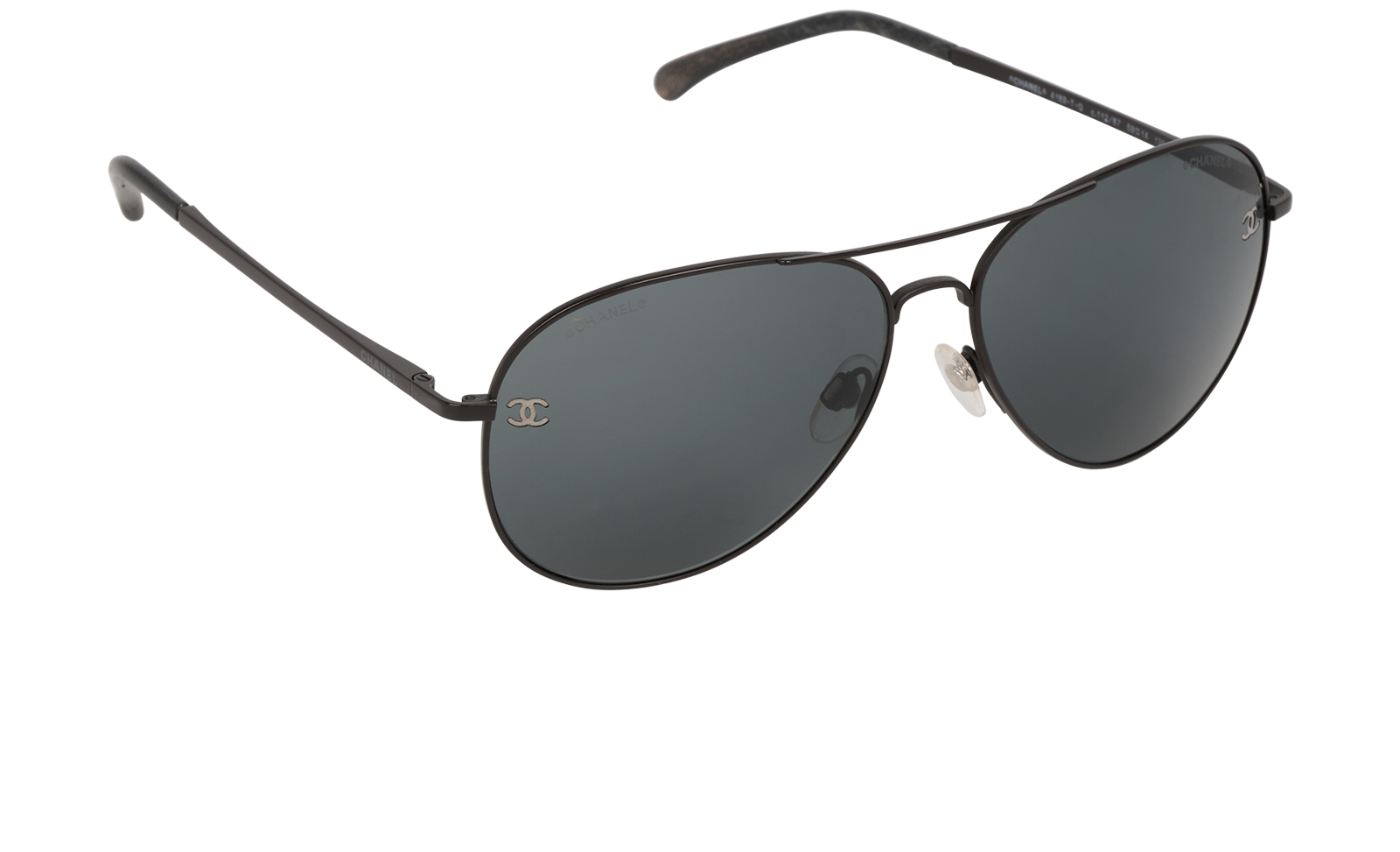 Chanel Aviator Sunglasses, &pound;190, Accessories, Black, Side view