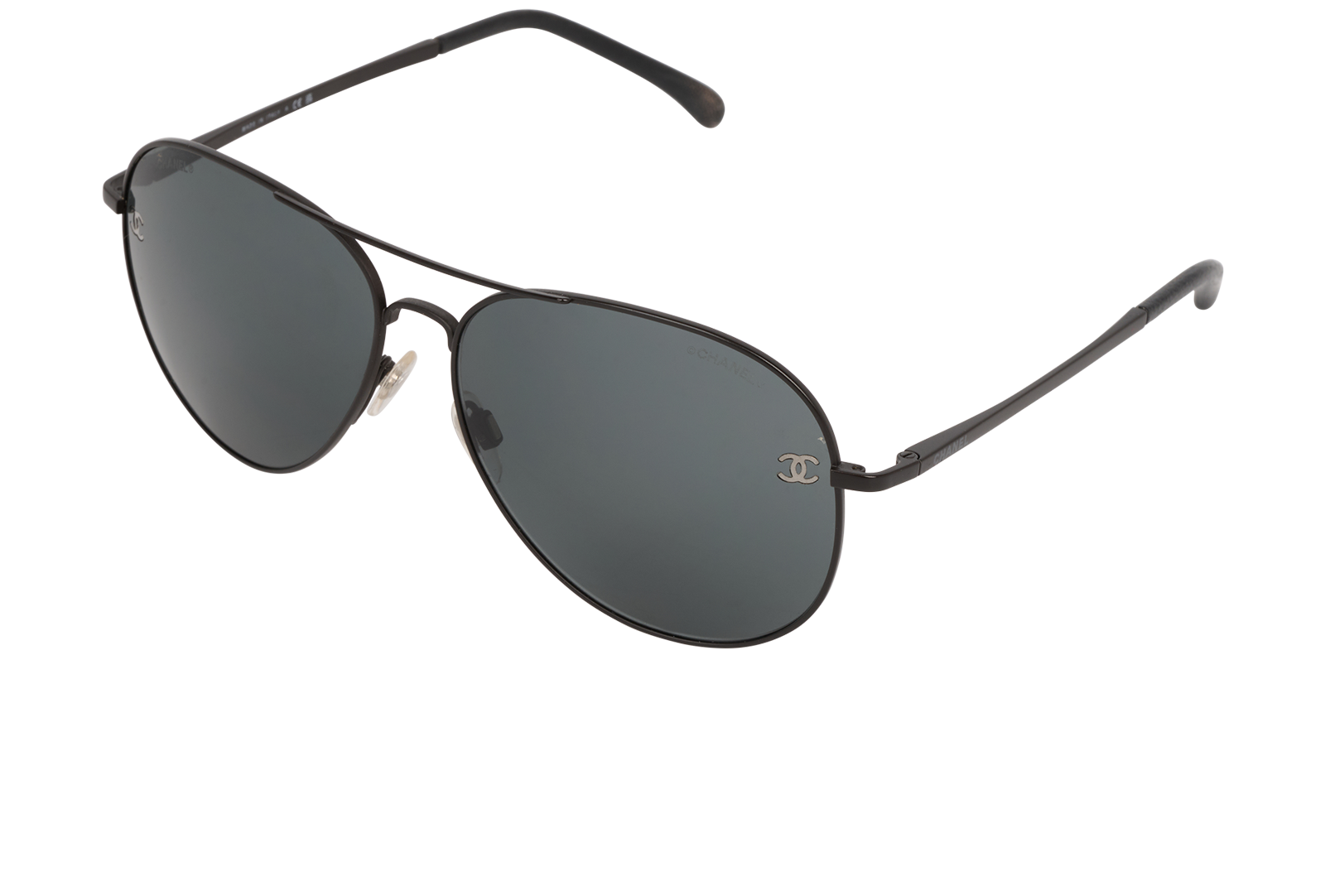 Chanel Aviator Sunglasses, &pound;190, Accessories, Black, Bottom view