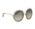 Chloe CE120S Circle Sunglasses, &pound;120, Accessories, Gold, Side view
