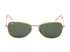Ray-Ban RB3733 Pilot Sunglasses, &pound;60, Accessories, Gold, Front view