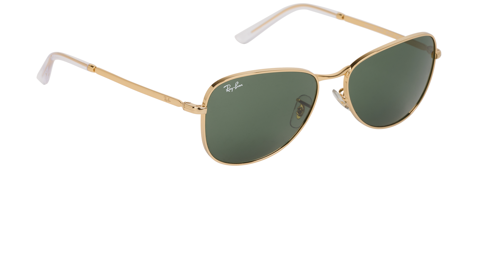 Ray-Ban RB3733 Pilot Sunglasses, &pound;60, Accessories, Gold, Side view