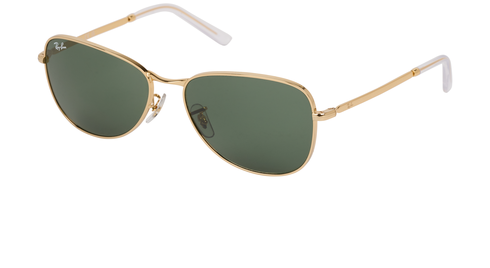 Ray-Ban RB3733 Pilot Sunglasses, &pound;60, Accessories, Gold, Bottom view
