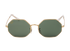 Ray-Ban RB1972 Octagon Sunglasses, &pound;80, Accessories, Gold, Front view