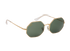 Ray-Ban RB1972 Octagon Sunglasses, &pound;80, Accessories, Gold, Side view