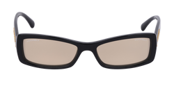 Chanel 71313A Mirrored Sunglasses, Acetate, Black, MII, C/B, 2*