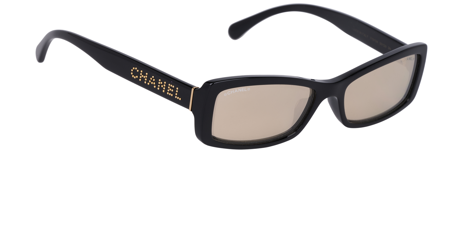Chanel 71313A Mirrored Sunglasses, &pound;195, Accessories, Black, Side view