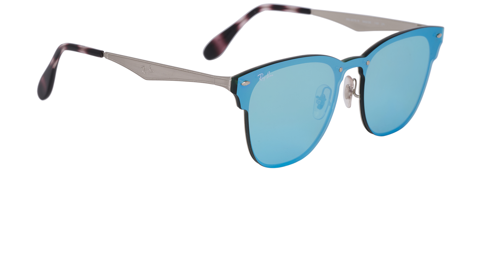 Ray-Ban RB3576-N Square Sunglasses, &pound;80, Accessories, Silver, Side view