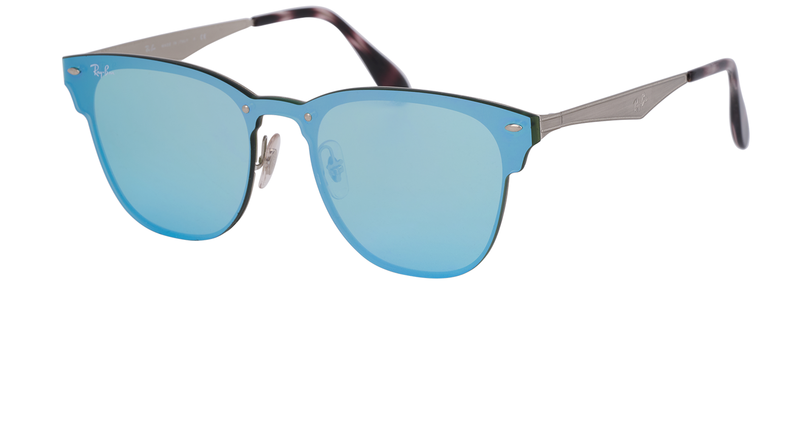 Ray-Ban RB3576-N Square Sunglasses, &pound;80, Accessories, Silver, Bottom view