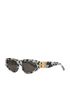 Balenciaga Dynasty D-Frame Sunglasses, bottom view