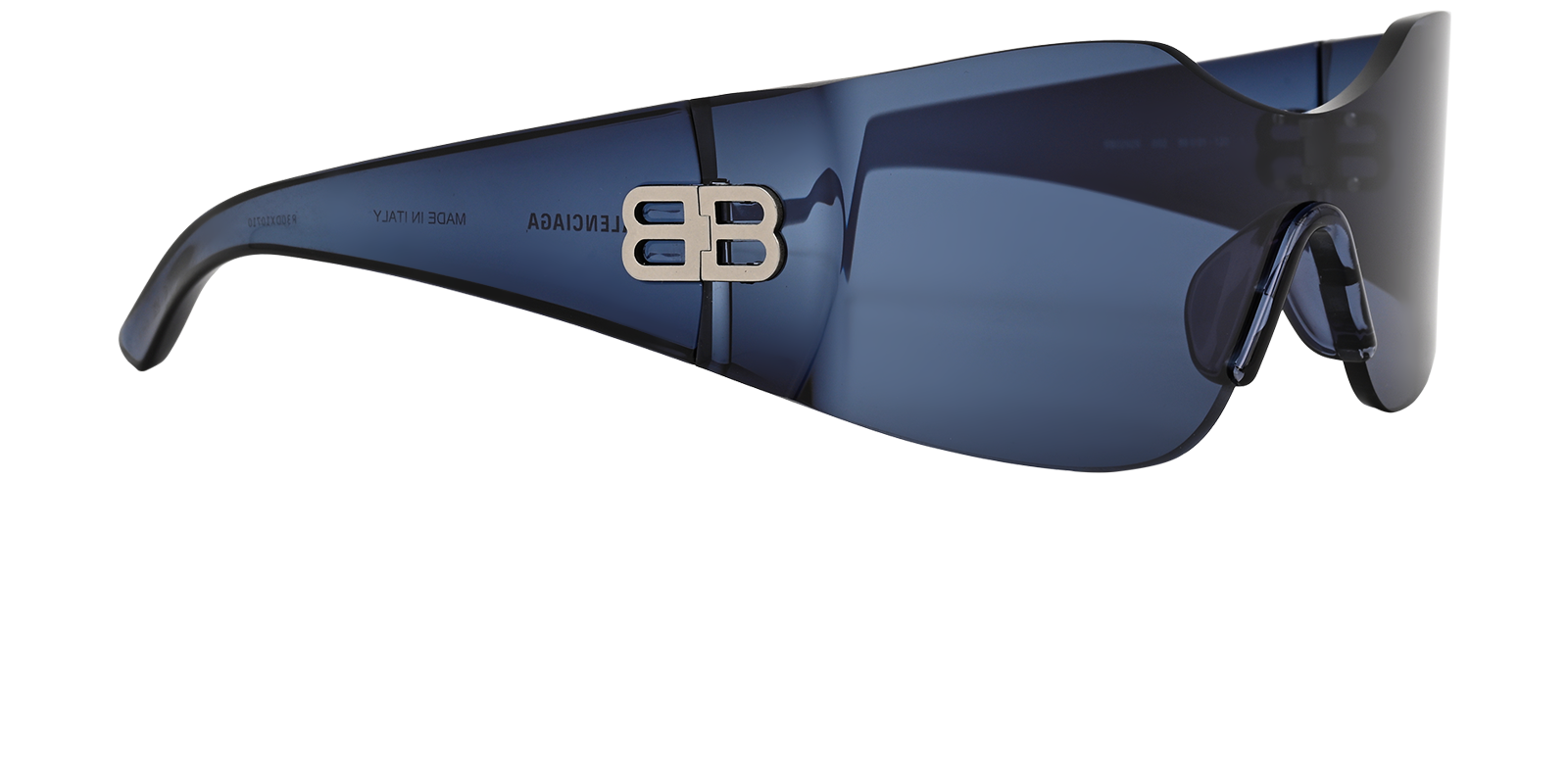 Balenciaga BB0292S Hourglass Sunglasses, &pound;190, Accessories, Blue, Side view