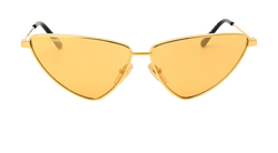 Balenciaga BB0193S Cat Eye Sunglasses, Metal, Gold, C, 3*