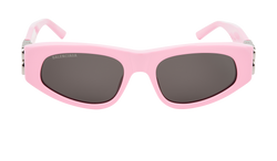 Balenciaga BB0095S BB Cat Eye Sunglasses, Acetate, Pink, C, 3*