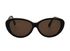 Balenciaga BA9005 Oval Sunglasses, &pound;140, Accessories, Brown, Front view