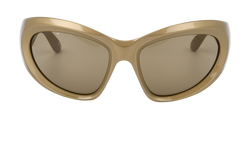 Balenciaga BB0228S Sunglasses, Acetate, Gold, C/B, 2*