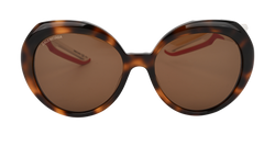 Balenciaga BB0024S Round Sunglasses, Acetate, Brown, MIJ, C, 2*