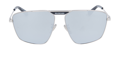 Balenciaga BB0246SA Pilot Sunglasses, front view