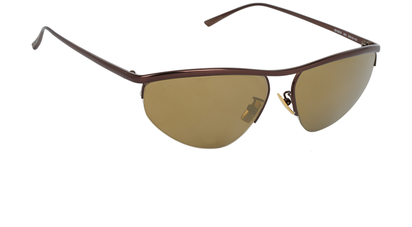 Bottega Veneta BV1091S Cat Eye Sunglasses, &pound;130, Accessories, Bronze, Side view