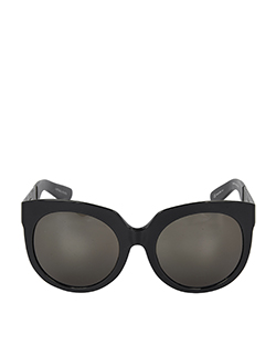 Bottega Veneta Oversized Sunglasses, Acrylic, Black, BV305FS, 2*
