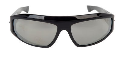 Bottega Veneta BV1078S Shield Sunglasses, £140, Accessories, Black, Front view