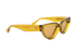Bottega Veneta BV1249S Cat Eye Sunglasses, &pound;120, Accessories, Yellow, Side view