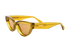 Bottega Veneta BV1249S Cat Eye Sunglasses, &pound;120, Accessories, Yellow, Bottom view